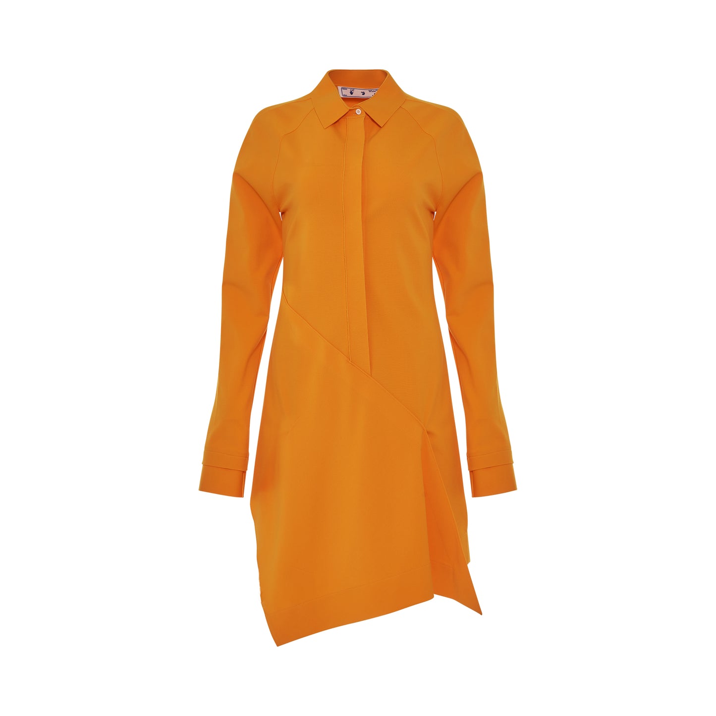Jer Short Panel Shirt Dress in Orange