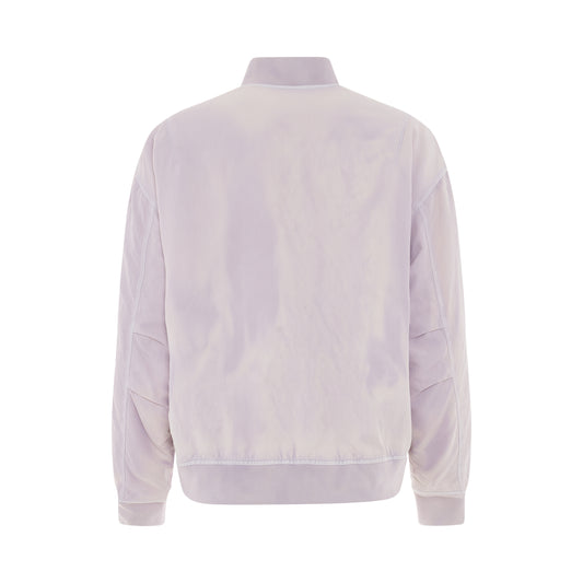 Laundry Nylon Oversize Bomber Jacket in Lilac