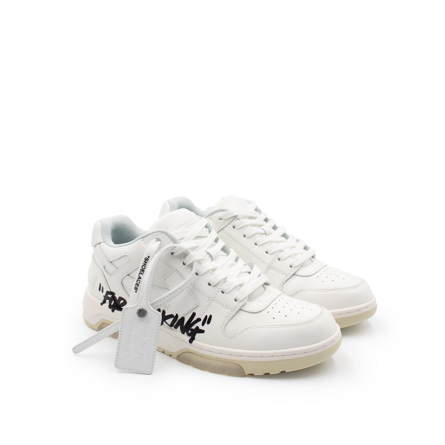 Out Of Office "For Walking" Sneakers in White & Black