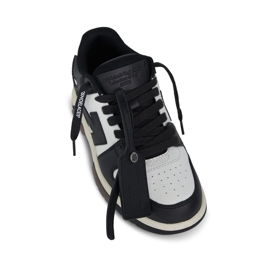 Out Of Office Calf Leather Sneakers in White/Grey