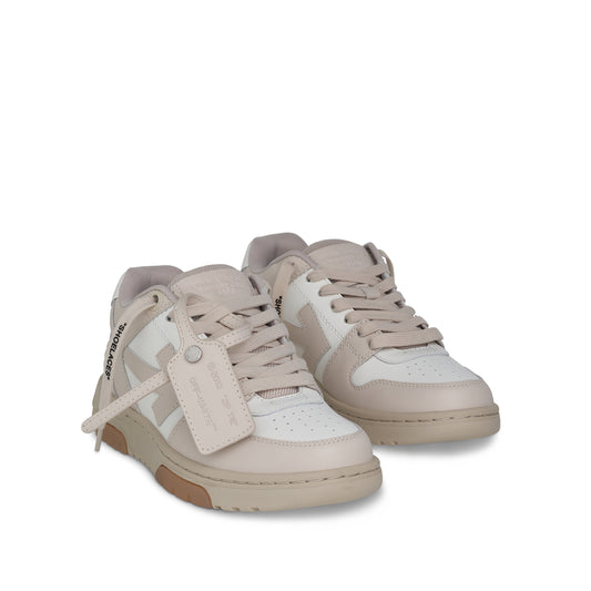 Out Of Office Calf Leather Sneaker in Off White/Beige