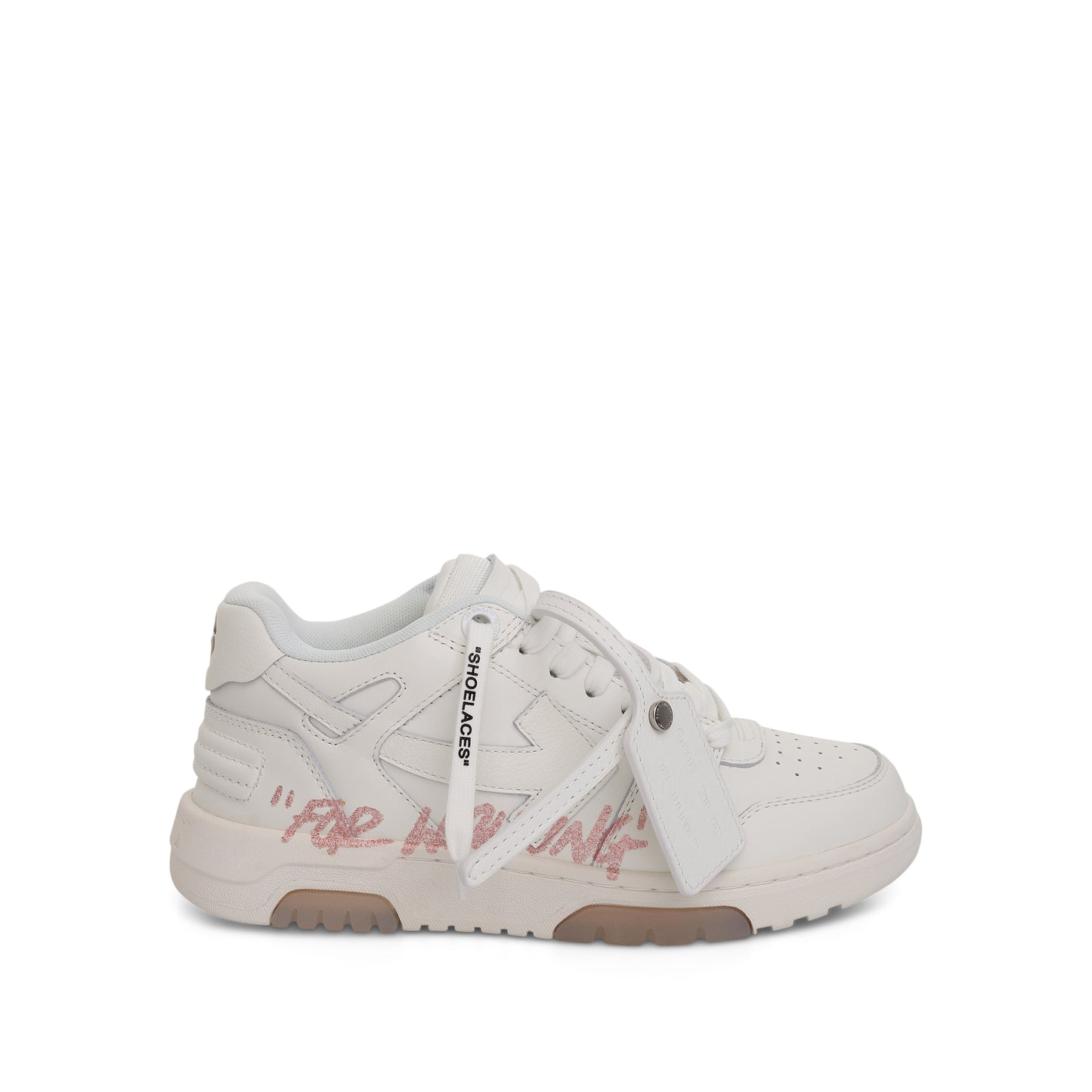 Out Of Office "For Walking" Sneakers in White/Peach