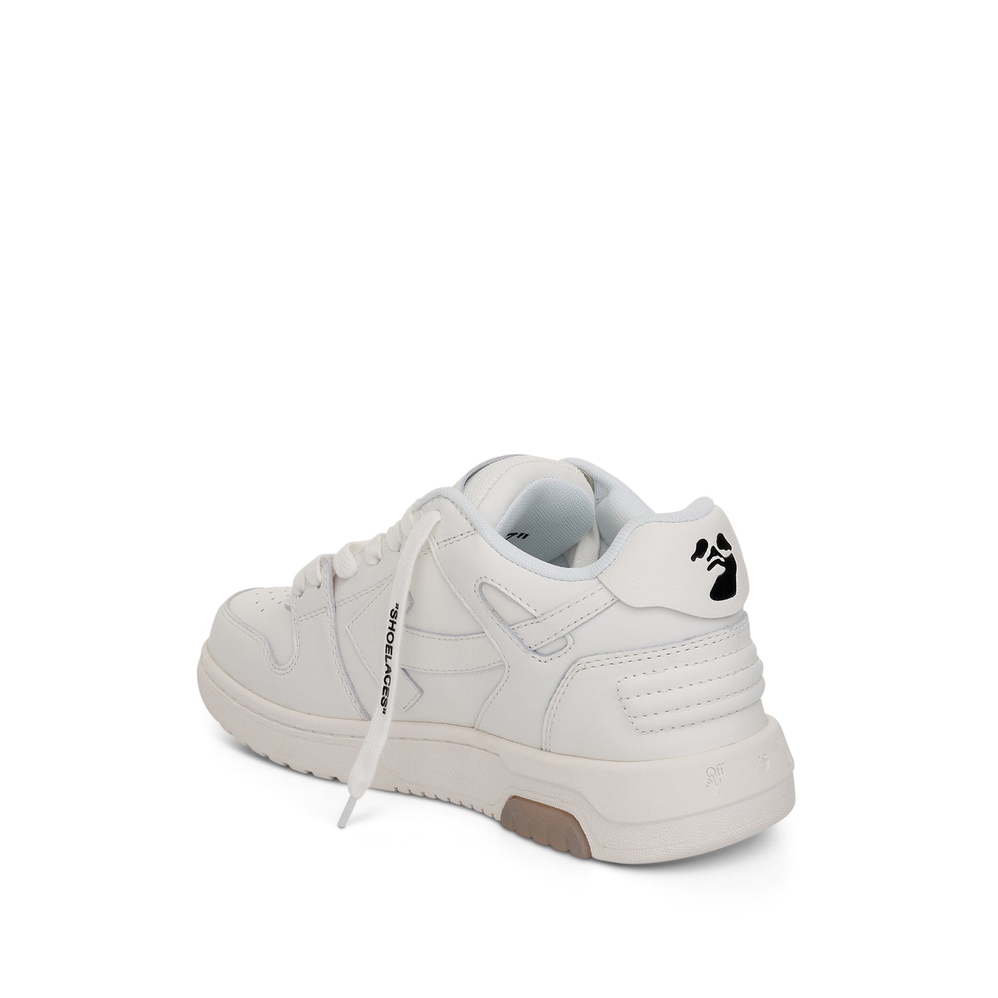 Out Of Office "For Walking" Sneakers in White/Silver
