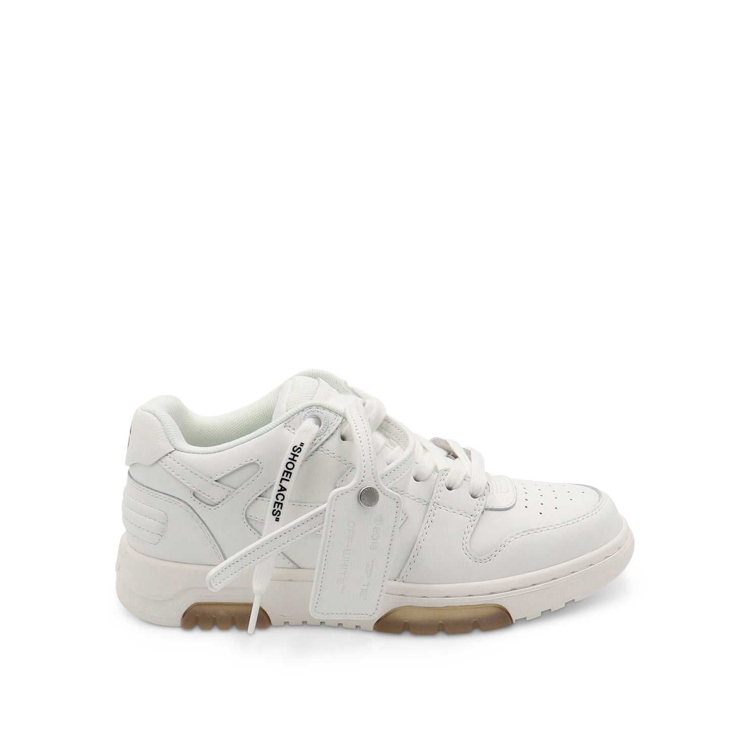 Out Of Office Calf Leather Sneakers in White