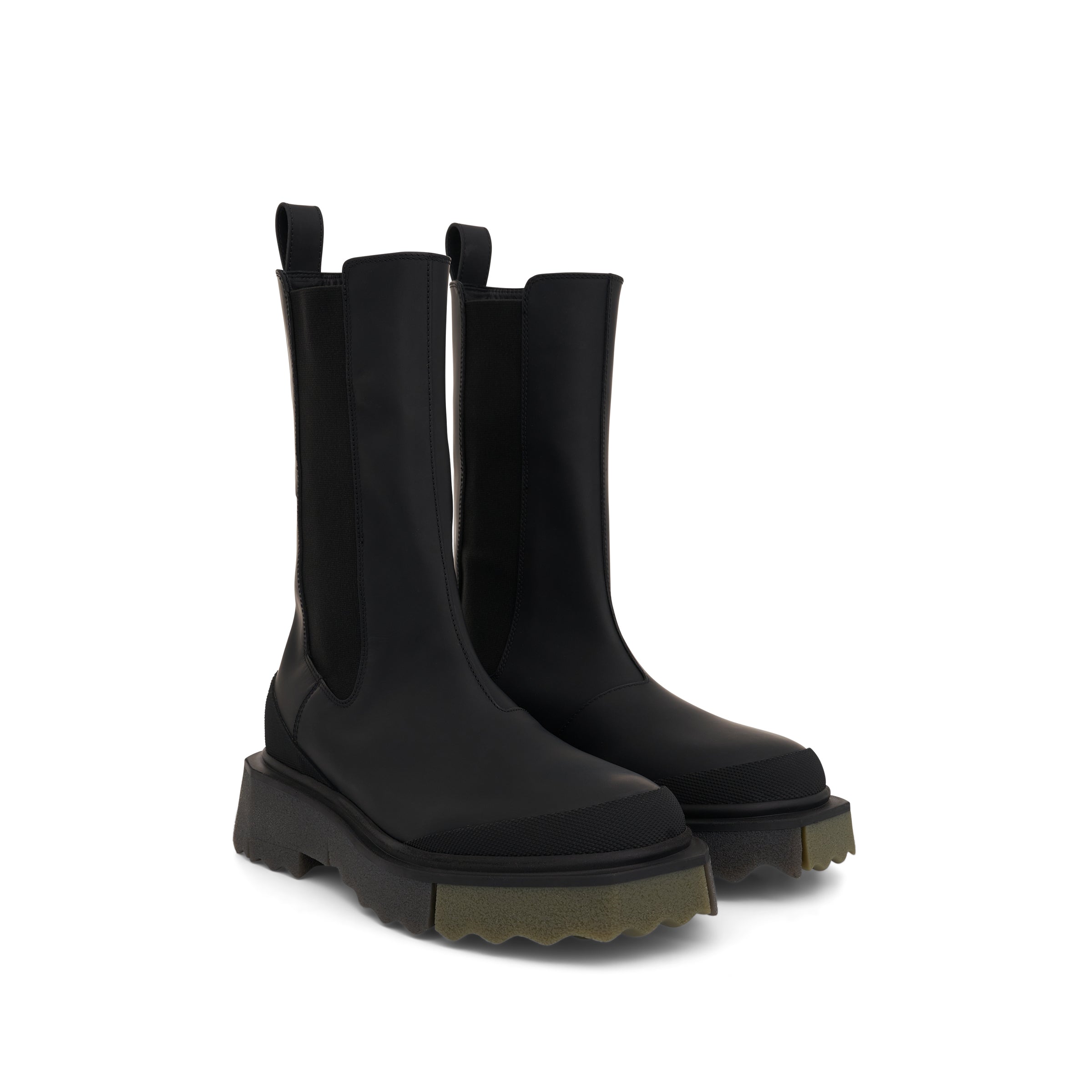 off white calf sponge chelsea boot in black military sold out sold out ...