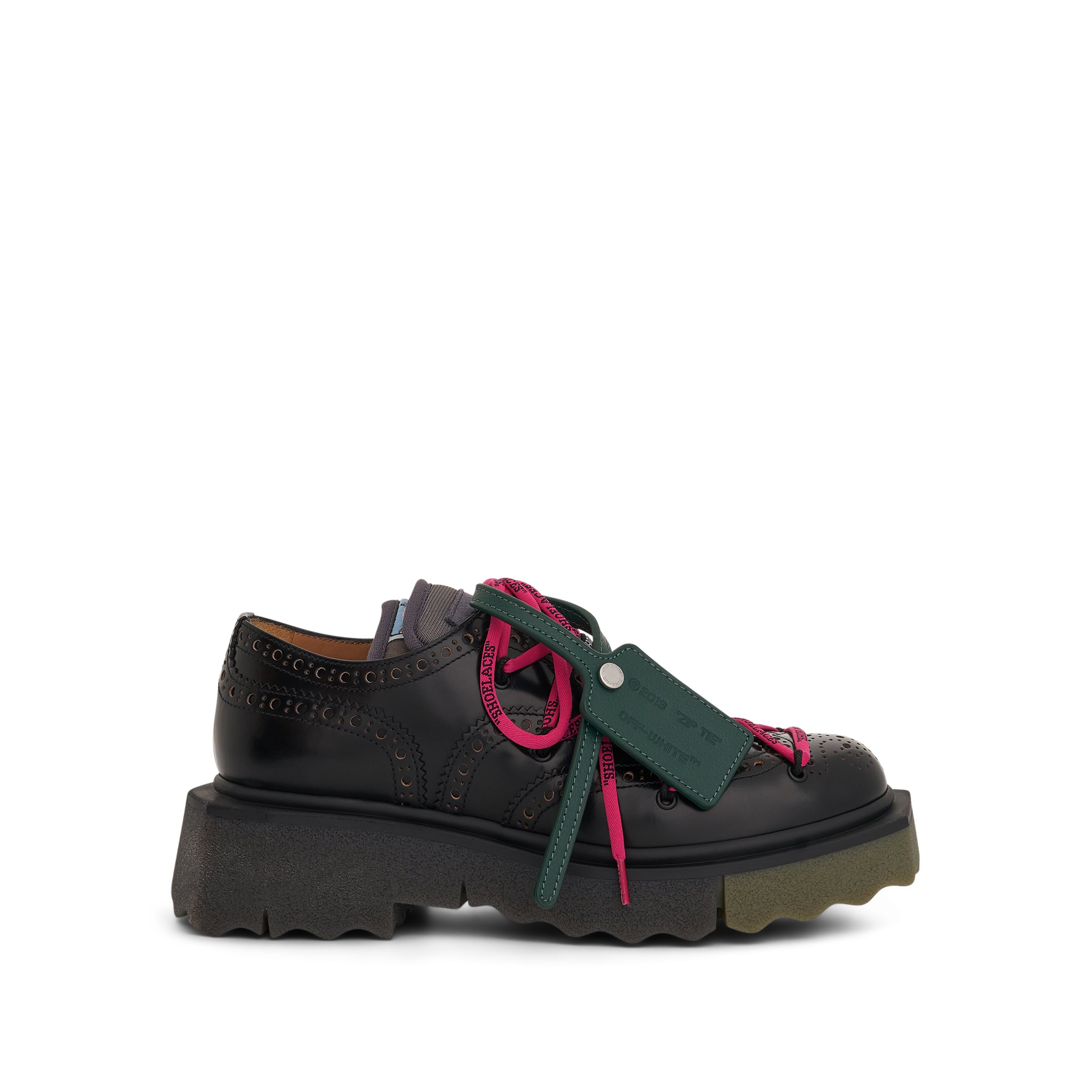 Off-White x Church's Burwood Shoe in Black/Green