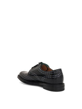 Off-White x Church's Shannon Shoe in Black/White Back View | OFF-WHITE