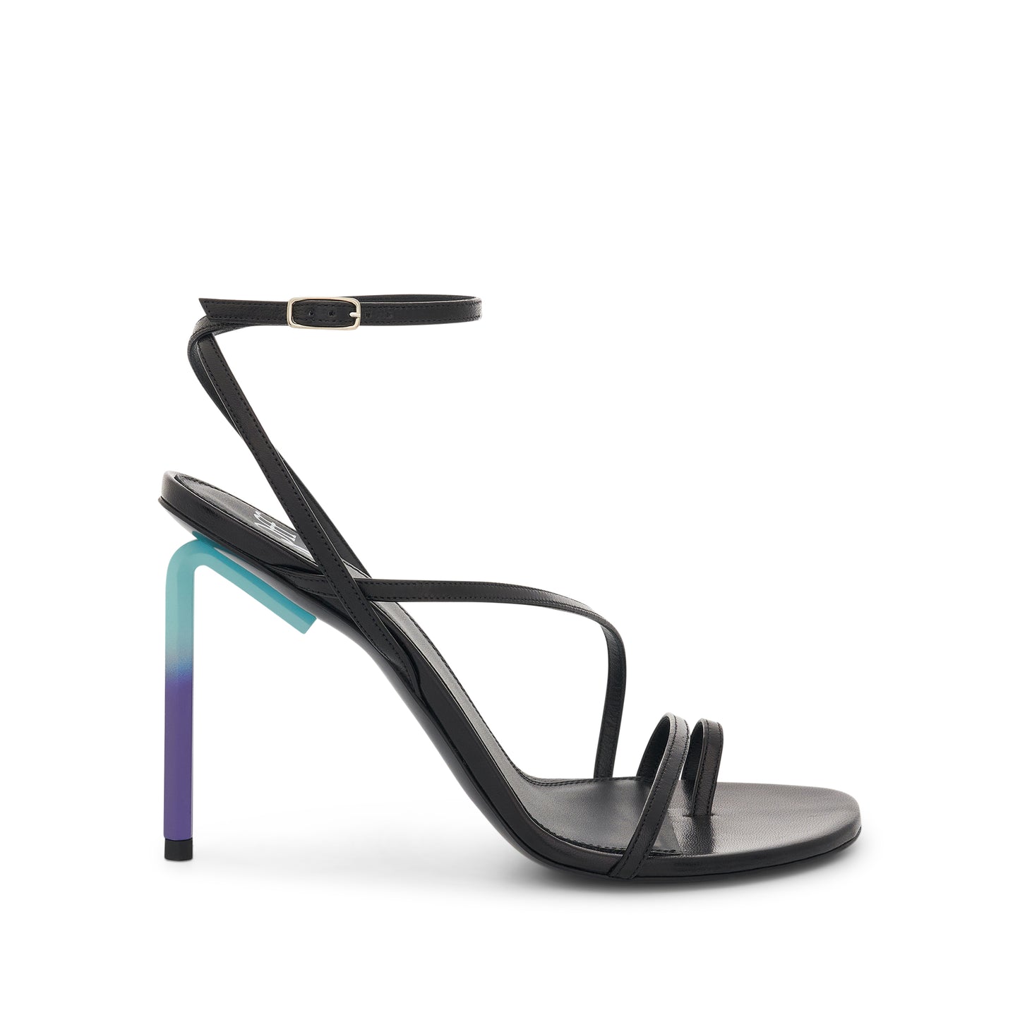 Nappa Grad Highallen Sandal in Black/Multicolour