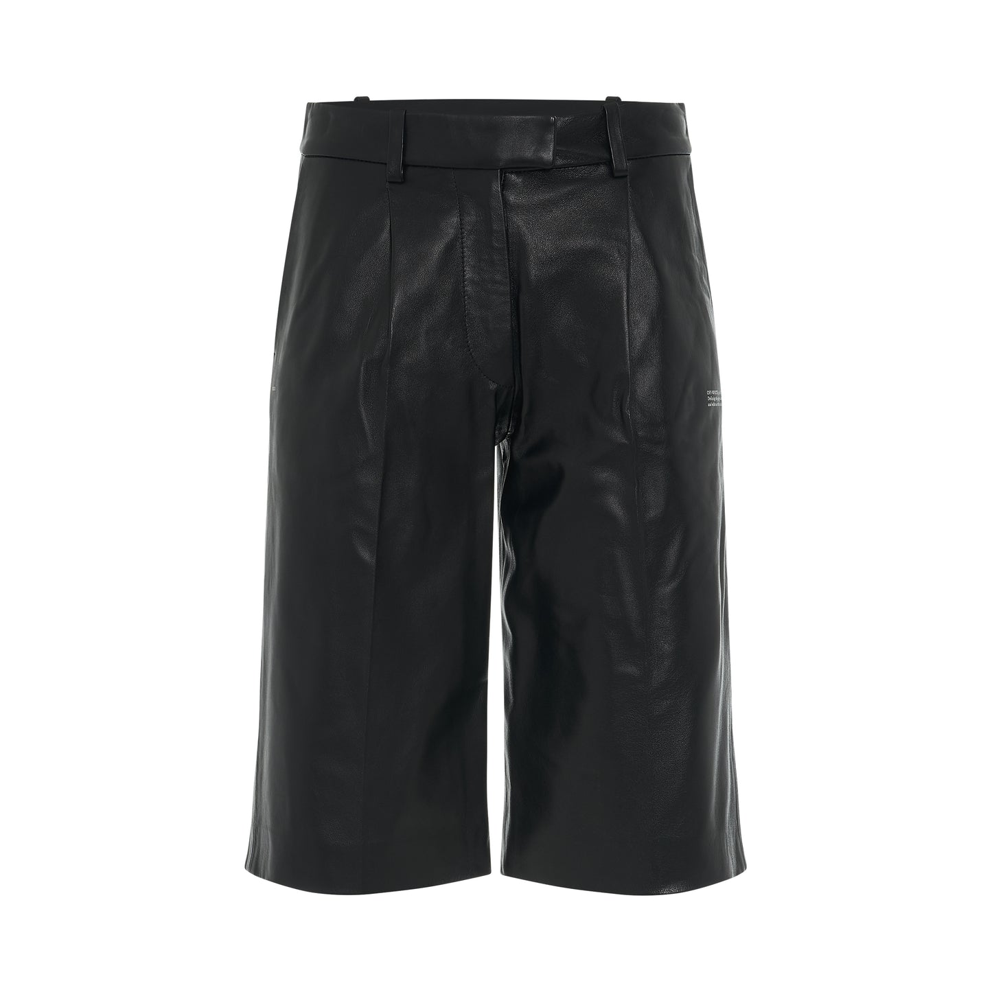 Leather Formal Shorts in Black