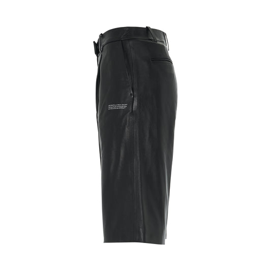 Leather Formal Shorts in Black