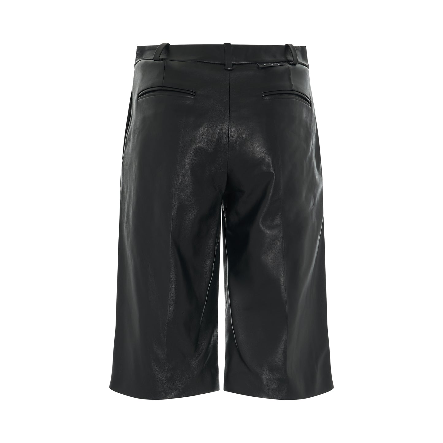 Leather Formal Shorts in Black