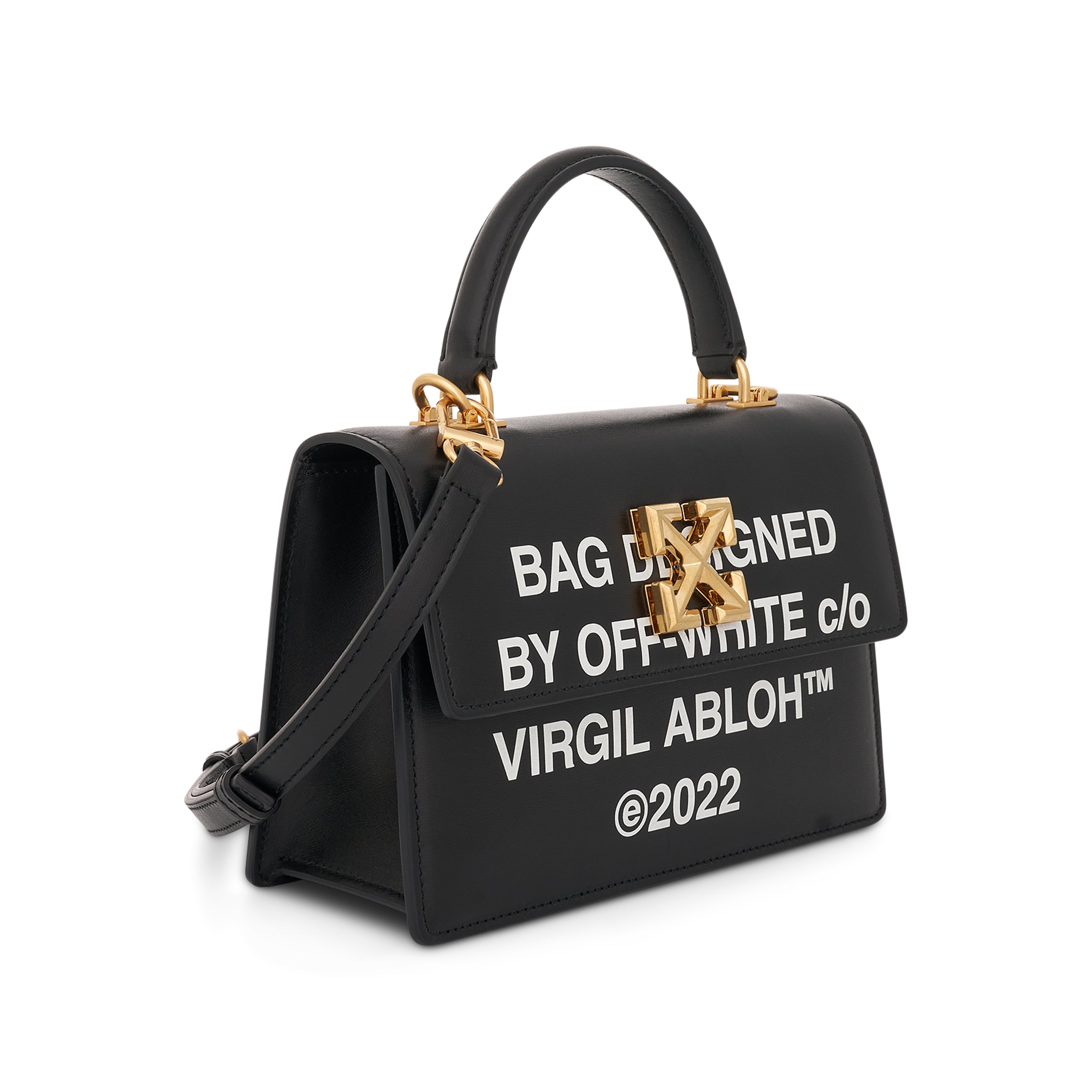 Off-White c/o Virgil Abloh - Women's Jitney 1.4 Vigin Was Here Tote Bag - Black - Leather