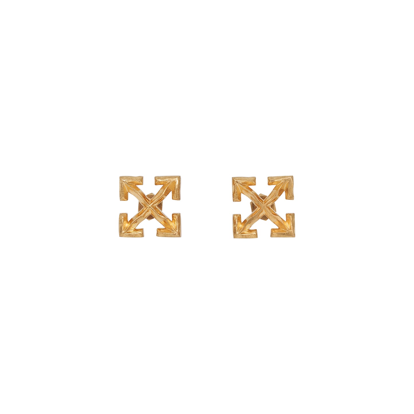 Melted Mini Arrow Earrings in Gold