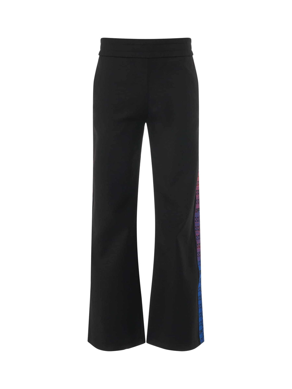 Monogram Logo Band Track Pant in Black/Red