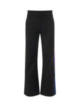 Monogram Logo Band Track Pant in Black/Red
