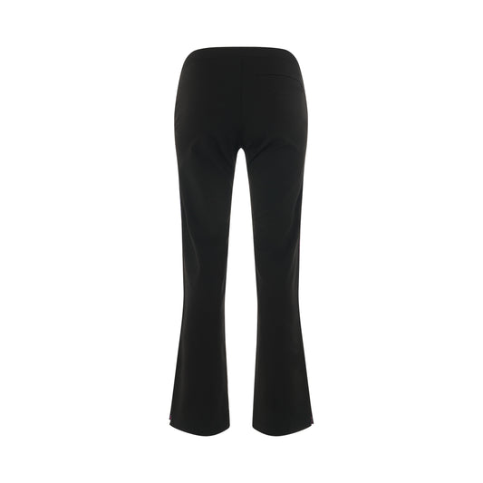 Monogram Band Split Track Pant in Black