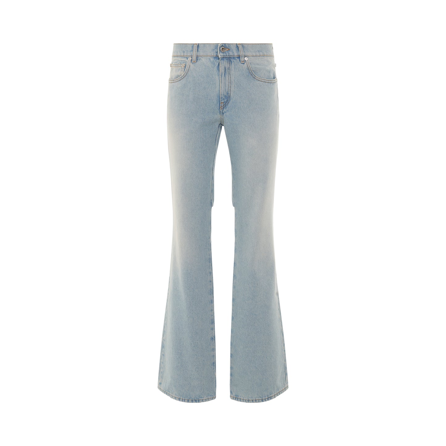 Bleach Bay Baggy Chinos in Light Blue