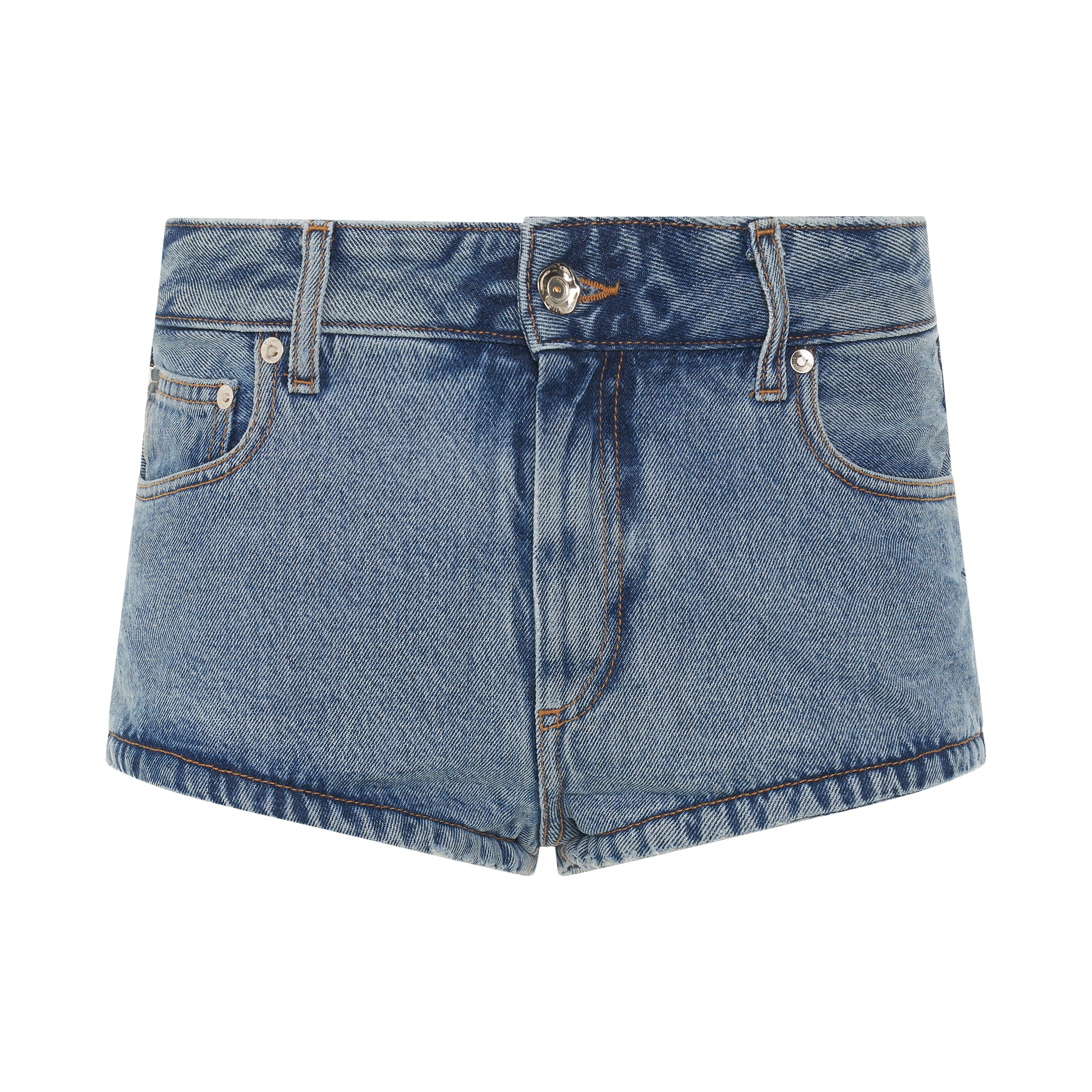 Puffy Mini Shorts in Blue