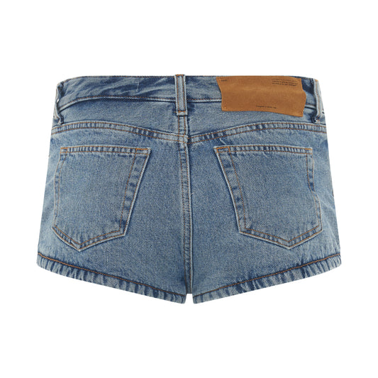 Puffy Mini Shorts in Blue