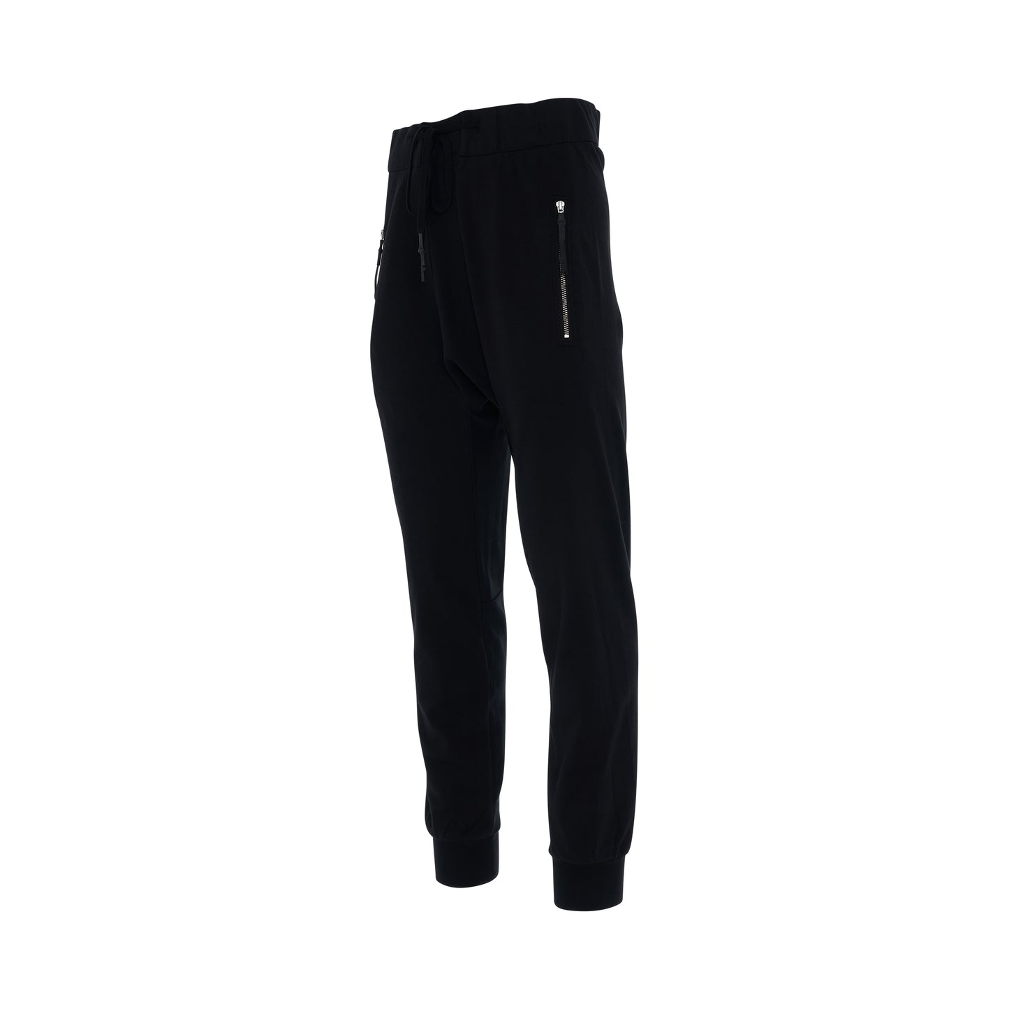 Zip Pocket Sweatpants in Black