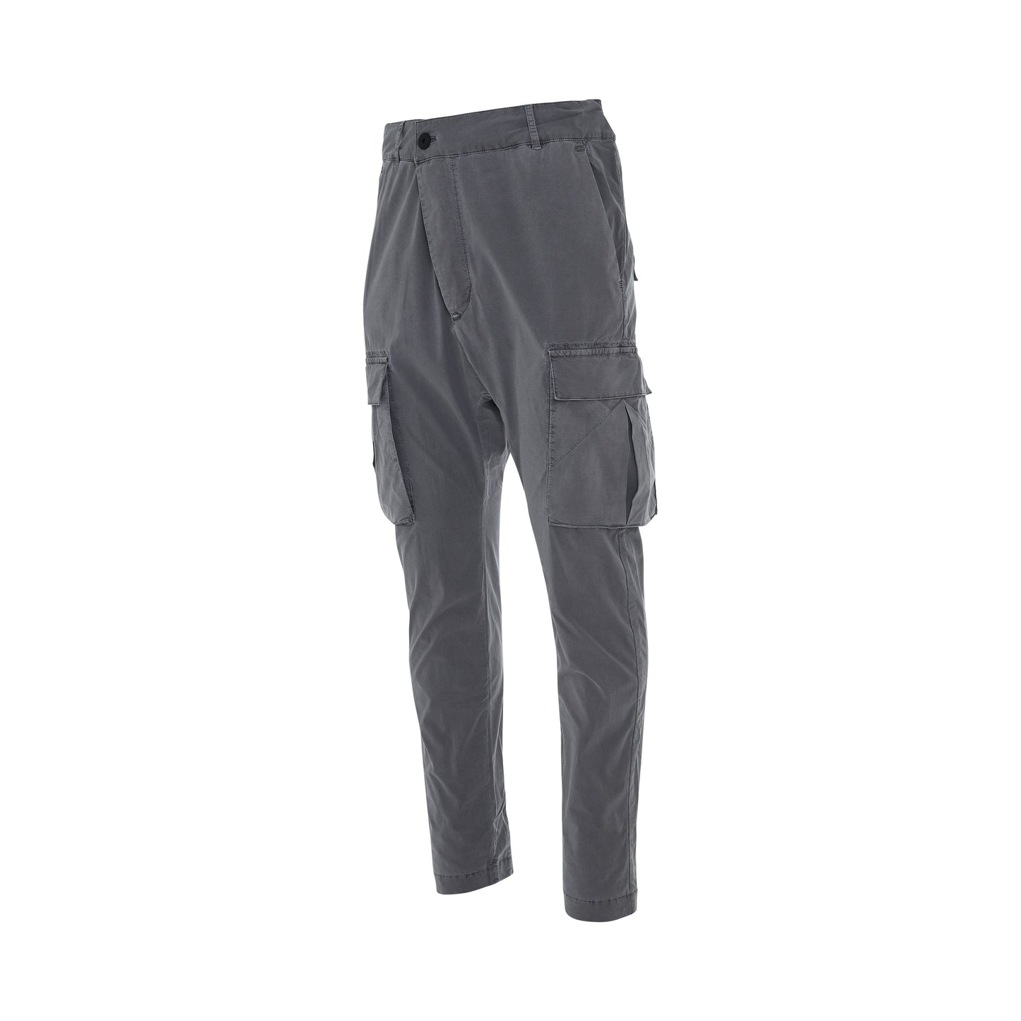 Side Pocket Casual Pants in Ice Grey