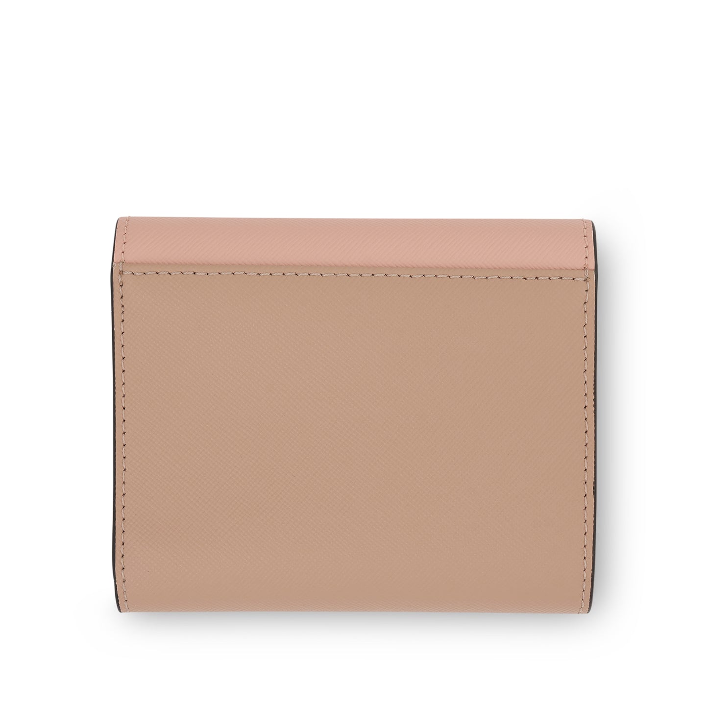 Logo Squared Flap Wallet in Camellia/Talc