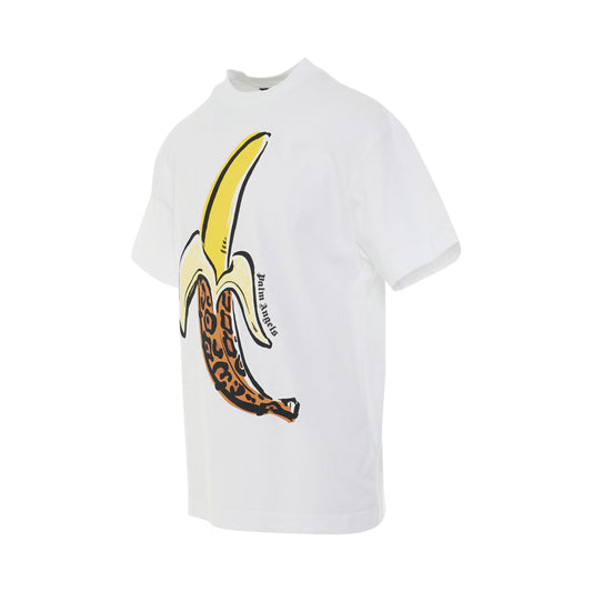 Banana Classic T-Shirt in White/Yellow