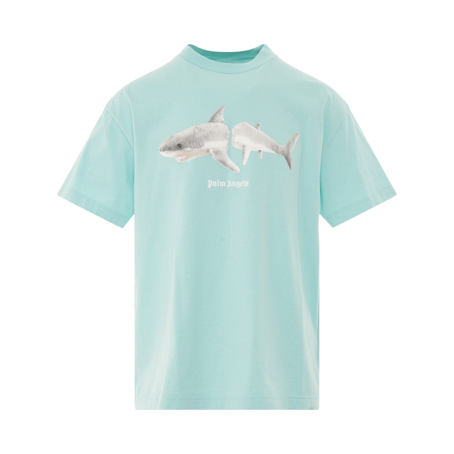 Broken Shark Classic T-Shirt in Light Blue/White