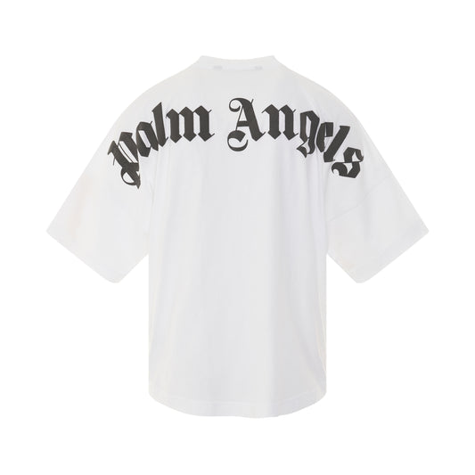 Classic Print Logo Over T-Shirt in White/Black