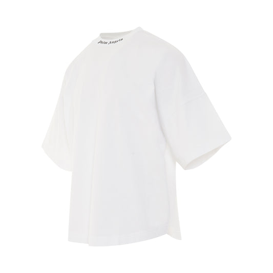 Classic Logo Oversized T-Shirt in White/Black