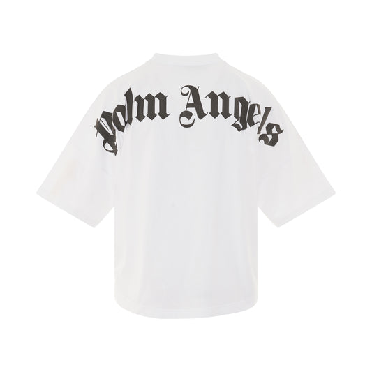 Classic Logo Oversized T-Shirt in White/Black