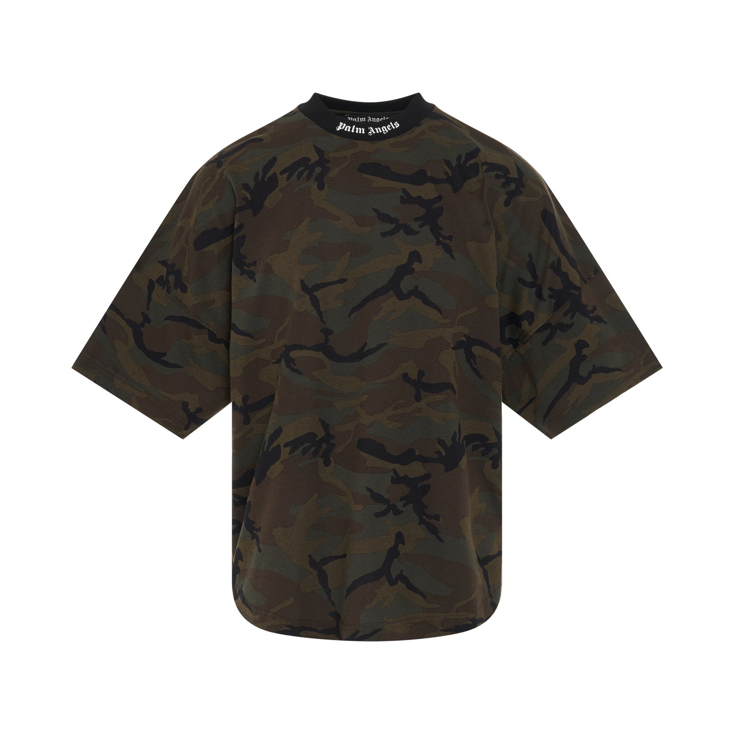 Camo Classic Logo Oversize T-Shirt in Military/Black