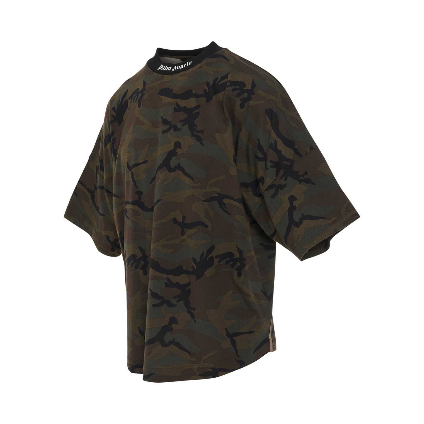 Camo Classic Logo Oversize T-Shirt in Military/Black