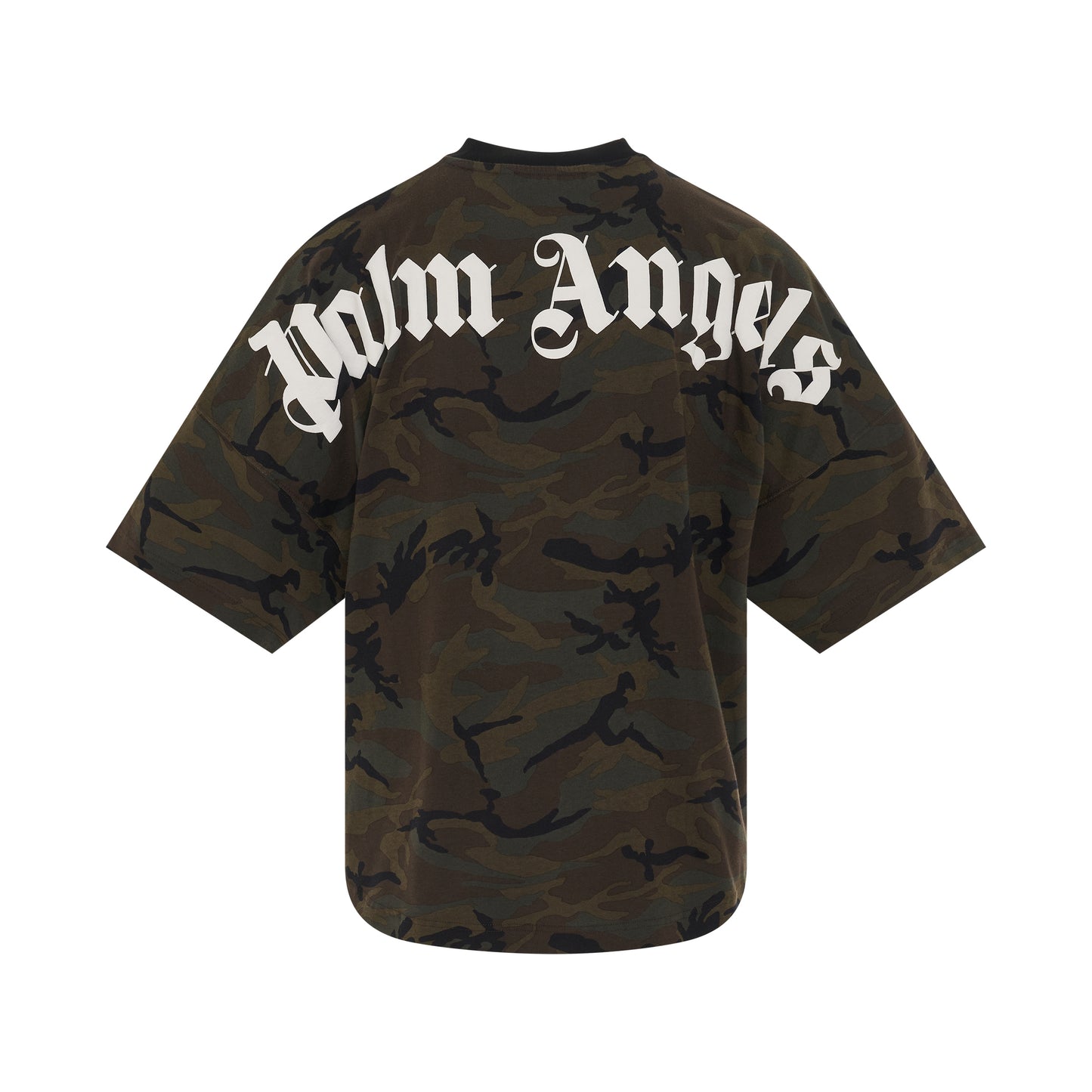 Camo Classic Logo Oversize T-Shirt in Military/Black