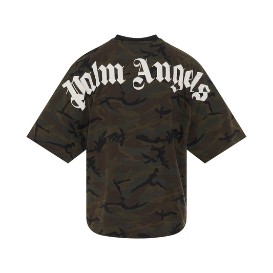 Camo Classic Logo Oversize T-Shirt in Military/Black