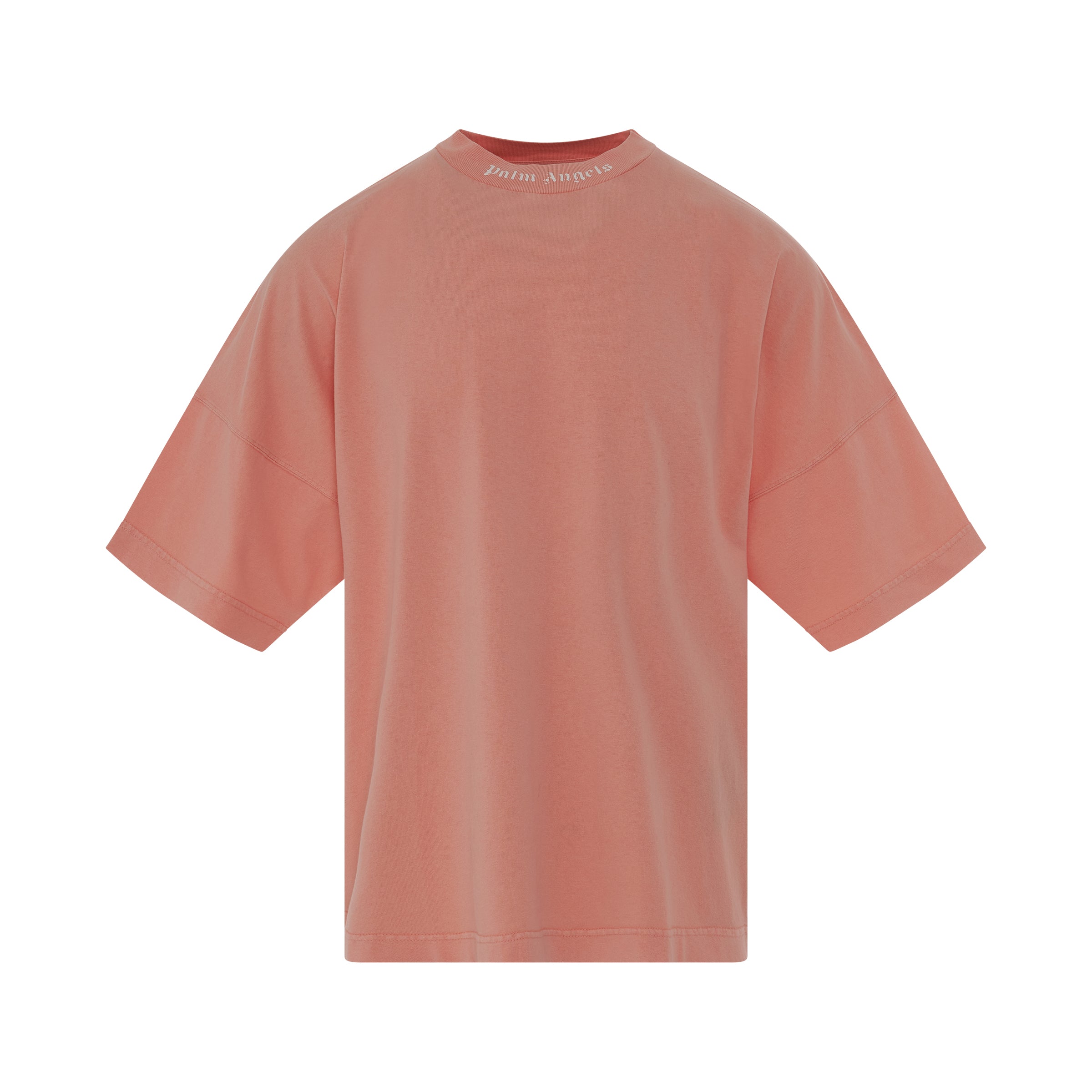 GD Classic Logo Over T-Shirt in Salmon/Fluoro