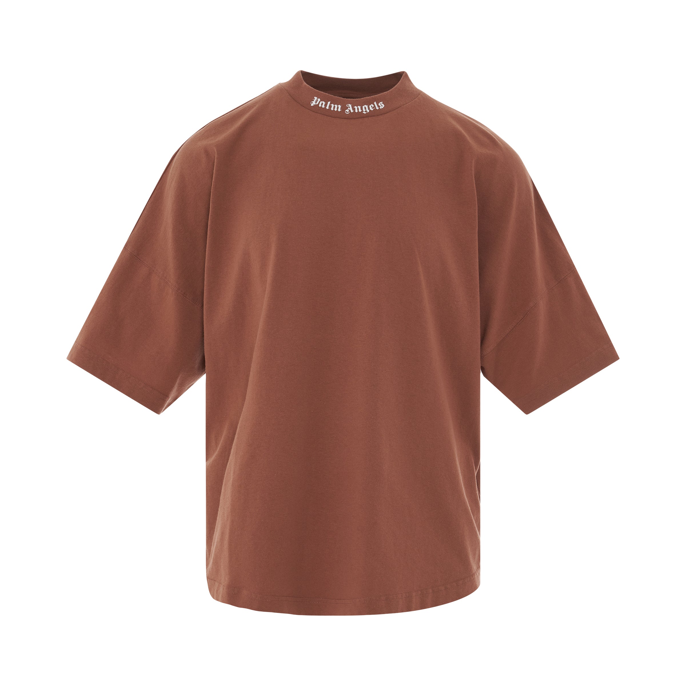 Classic Over T-Shirt in Tan/White