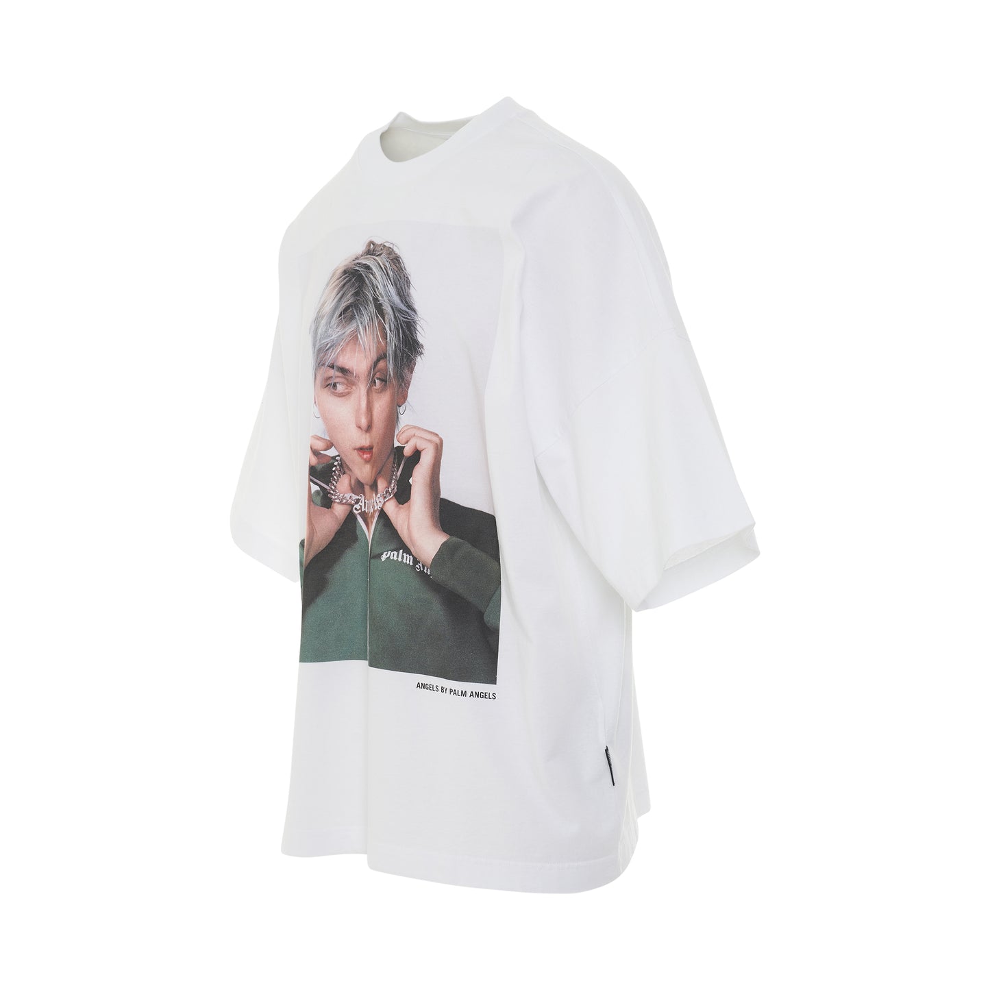 Sims x Palm Loose T-Shirt in White/Green