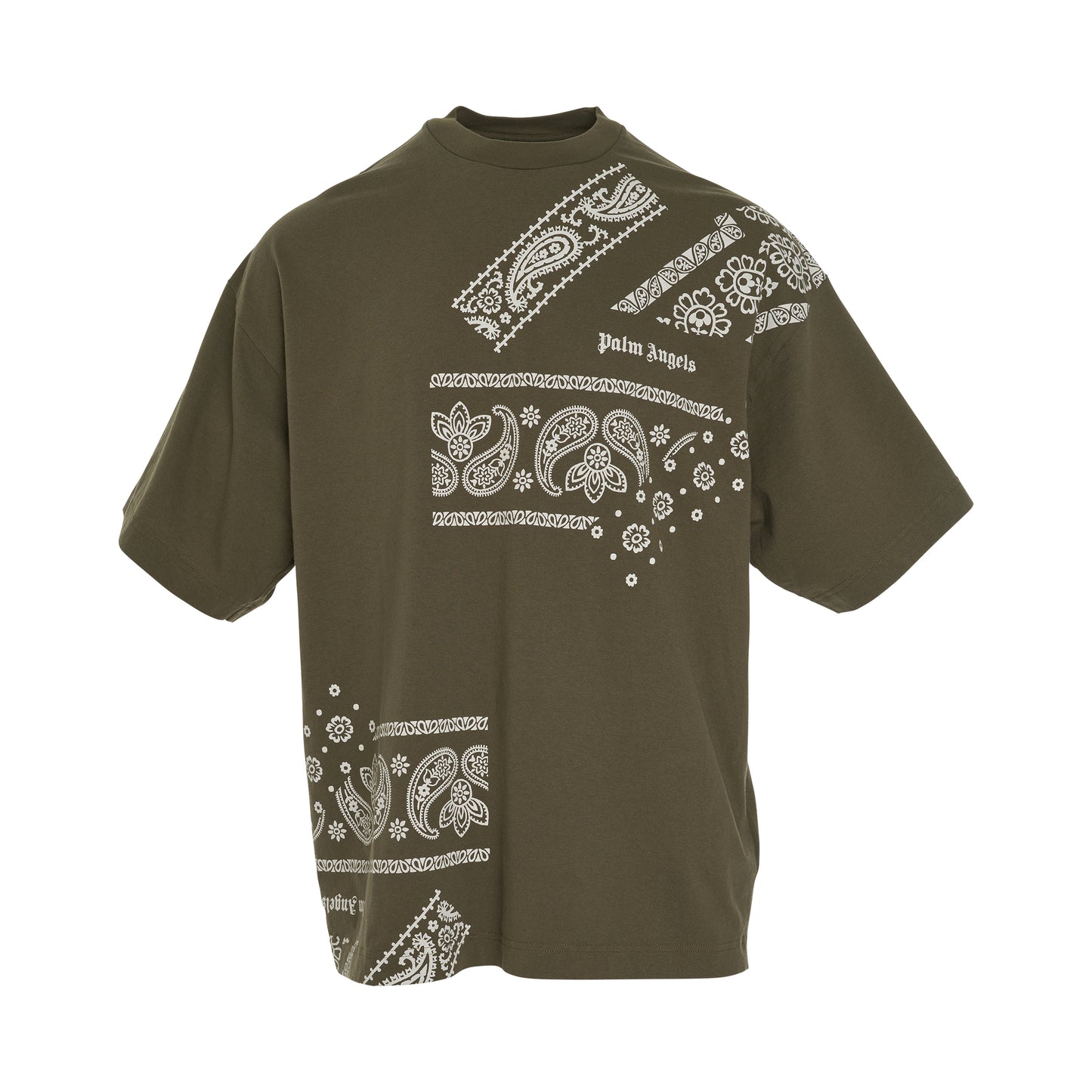 Bandana Print T-Shirt in Military