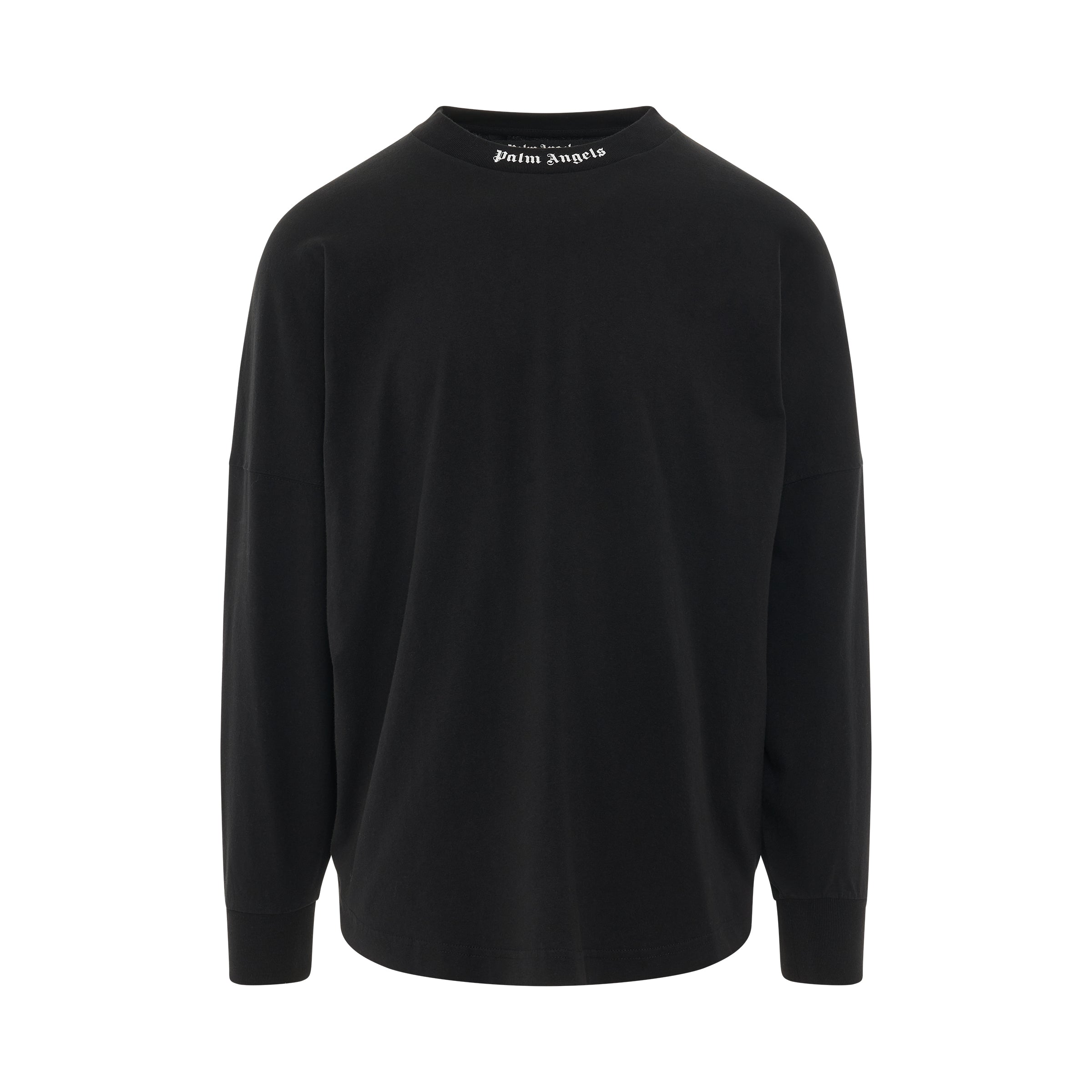 Classic Logo Oversize Long Sleeve T-Shirt in Black/White