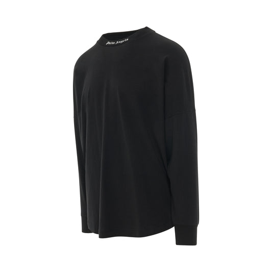 Classic Logo Oversize Long Sleeve T-Shirt in Black/White