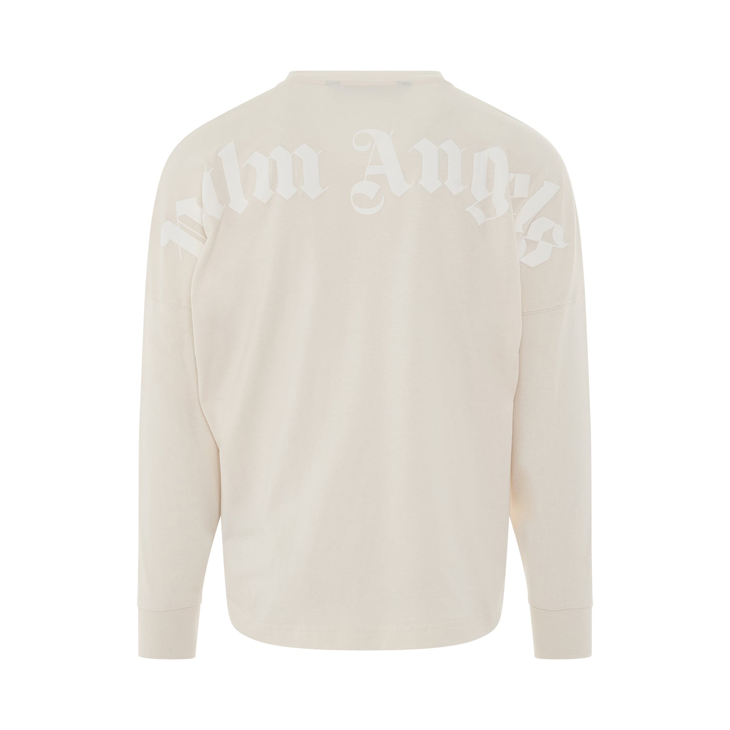 Classic Logo Oversize Long Sleeve T-Shirt in Butter/White