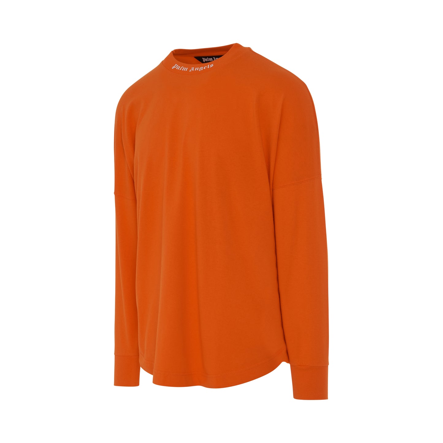 Classic Logo Over T-Shirt Long Sleeves in Orange/White