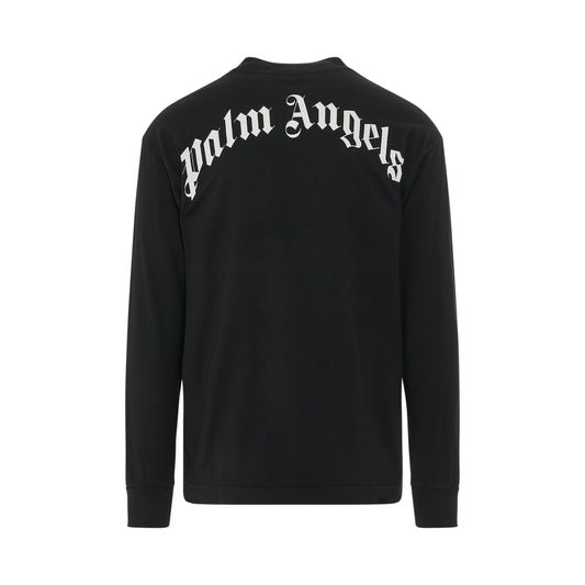 GD Skull Classic Long Sleeve T-Shirt in Black/White