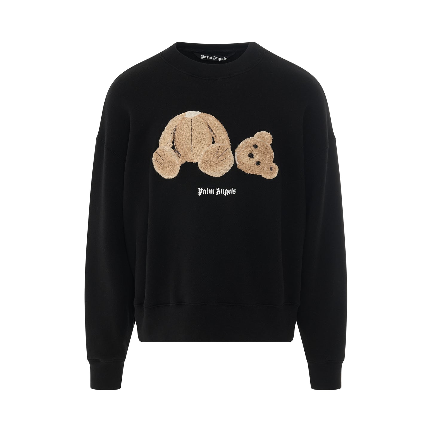 PA Bear Crew Neck Sweatshirt in Black/Brown