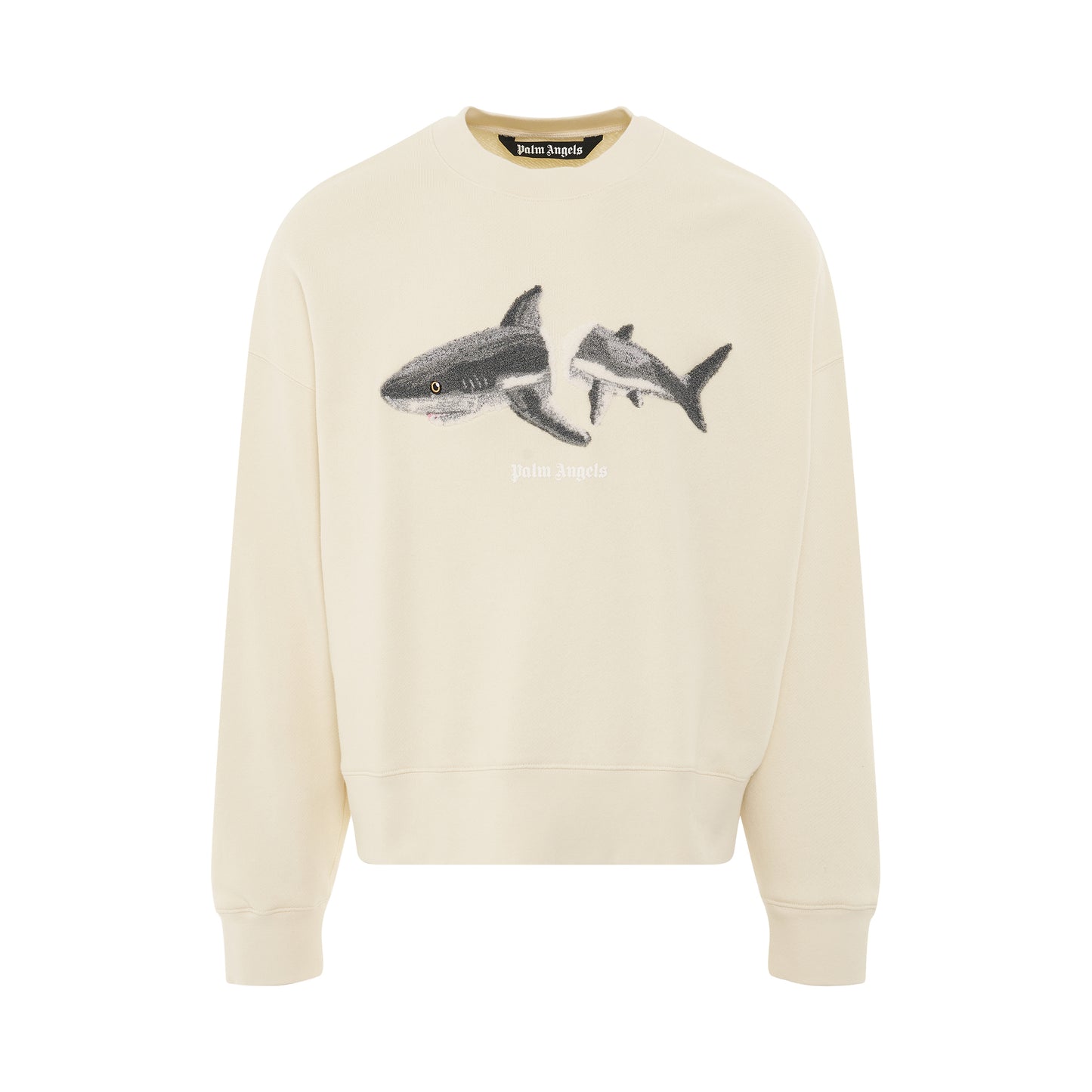 Shark Crewneck Sweatshirt in Butter Grey