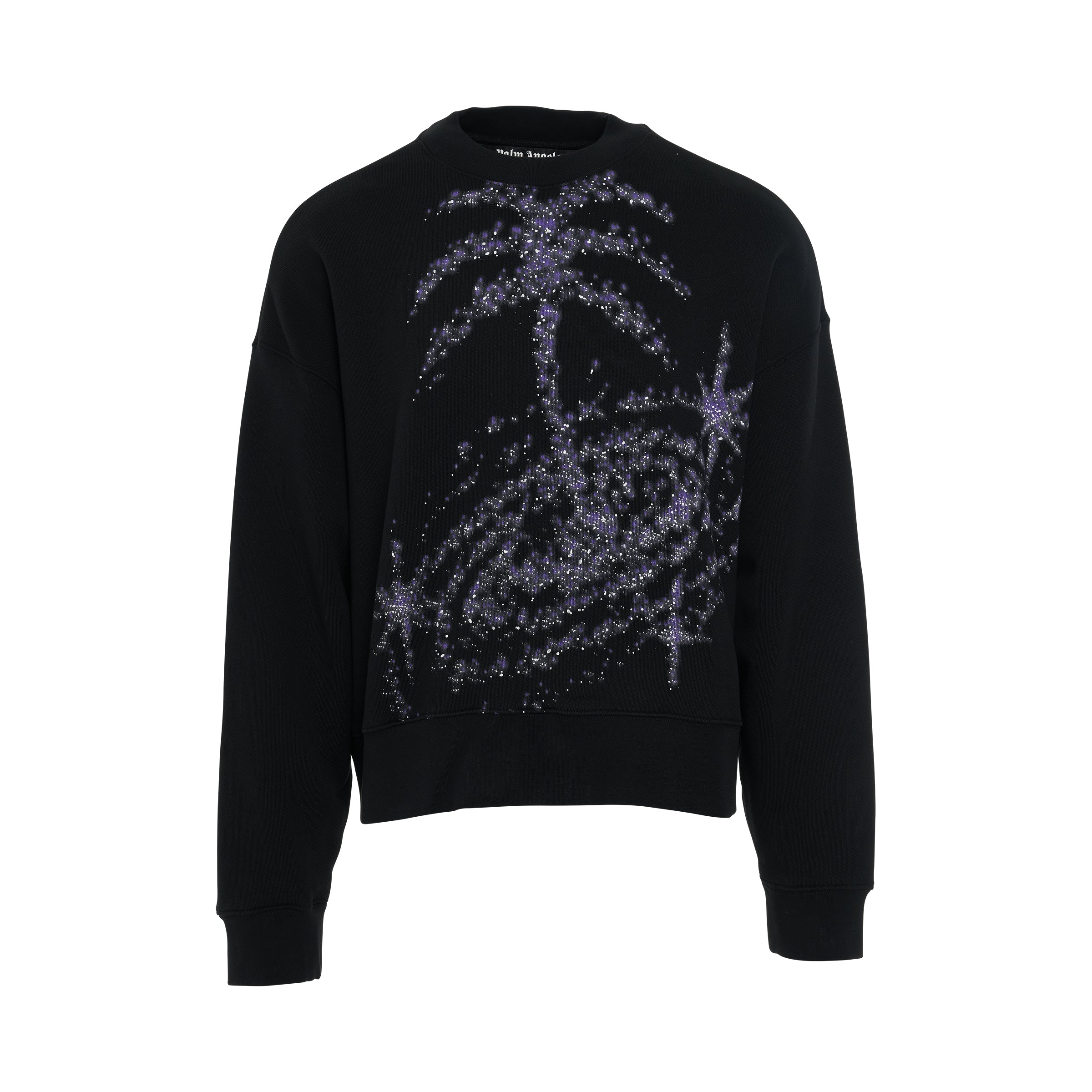 Palm Galaxy Sweatshirt in Black