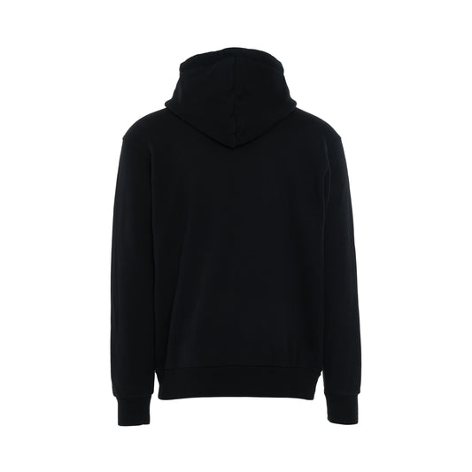 Aspen Heart Sprayed Hoodie in Black