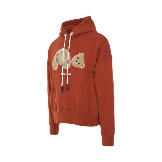 PA Bear Hoodie in Brick Red