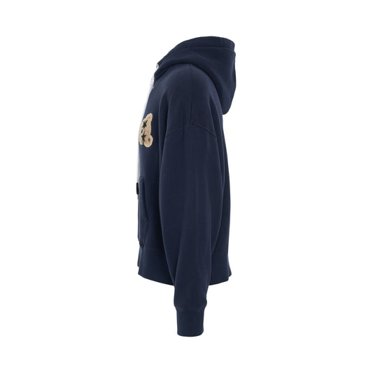 Spray PA Bear Hoodie in Navy Blue